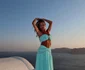 Diana Munteanu în Santorini. FOTO: Instagram
