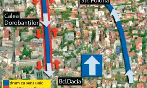 Pe Calea Dorobanților  se circulă cu dificultate,  din cauza lucrărilor (Fotografii: Dorin Constanda) jpeg