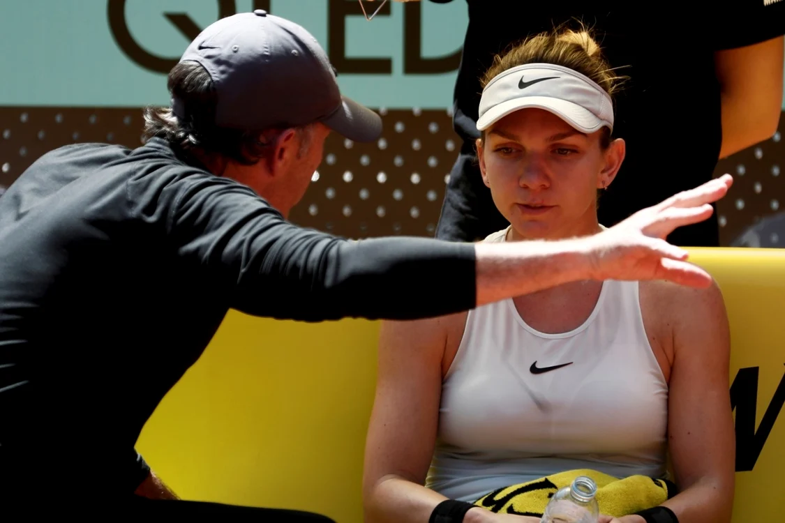 Darren Cahill şi Simona Halep FOTO EPA-EFE