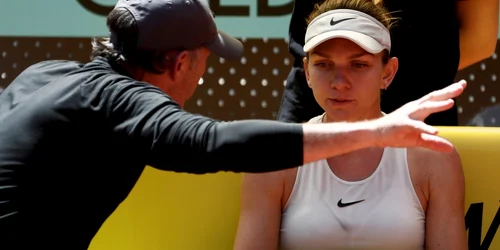 Simona Halep si Darren Cahill FOTO EPA 