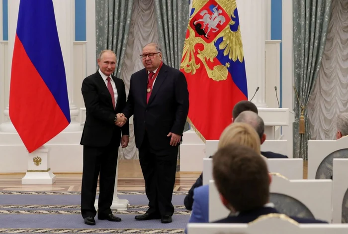 Oligarhii ruşi şi Vladimir Putin. Foto: Profimedia