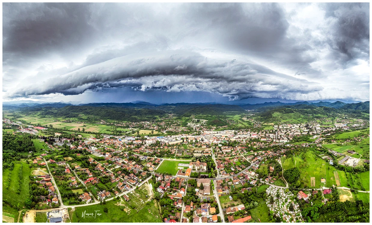 Norii de furtună supercelulară. Foto: Marius Turc. 