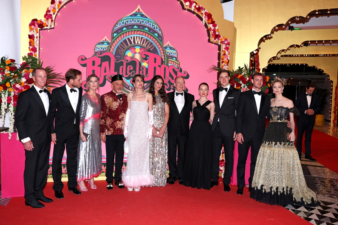 Familia princiară la Balul Rozelor, minus Charlene de Monaco
