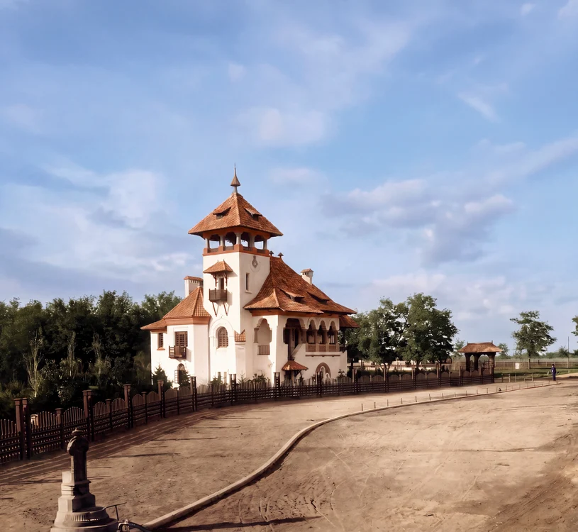 Vila cu clopoței, imagine de epocă.