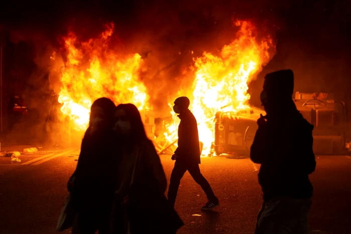Violenţe Barcelona / 17 feb 2021 / FOTO EPA - EFE