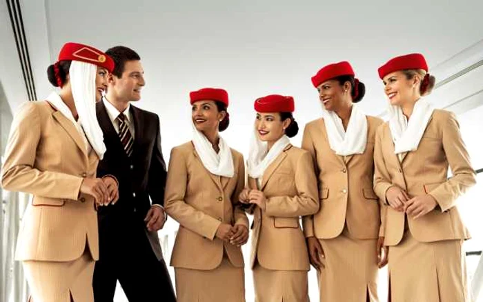 În cazul stewardeselor de la Emirates, unghiile trebuie să fie curate, date doar cu lac transparent, cu manichiură franţuzească sau cu ojă roşie, în exact aceeaşi naunţa cu rujul şi pălăria. FOTO vreausafiustewardesa.ro