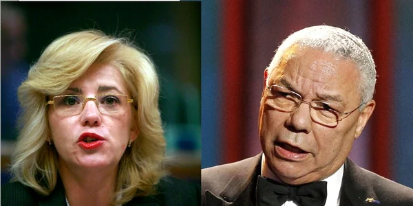 Corin Creţu Colin Powell FOTO Mediafax/Reuters