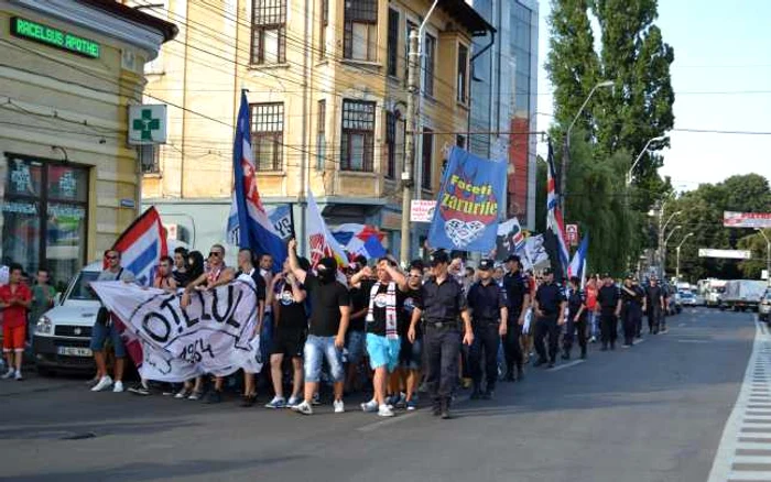 Suporterii gălăţeni au mai protestat şi sâmbăta trecută faţă de felul în care este condus clubul.