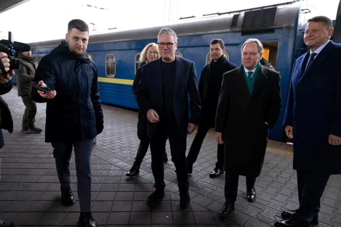 Prima vizită oficială a premierului britanic la Kiev. Foto Facebook/Keir Starmer