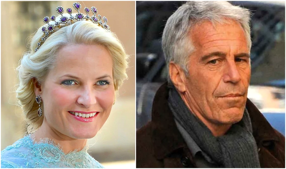 Prințesa Mette Marit și pedofilul Jeffrey Epstein. FOTO: Profimedia