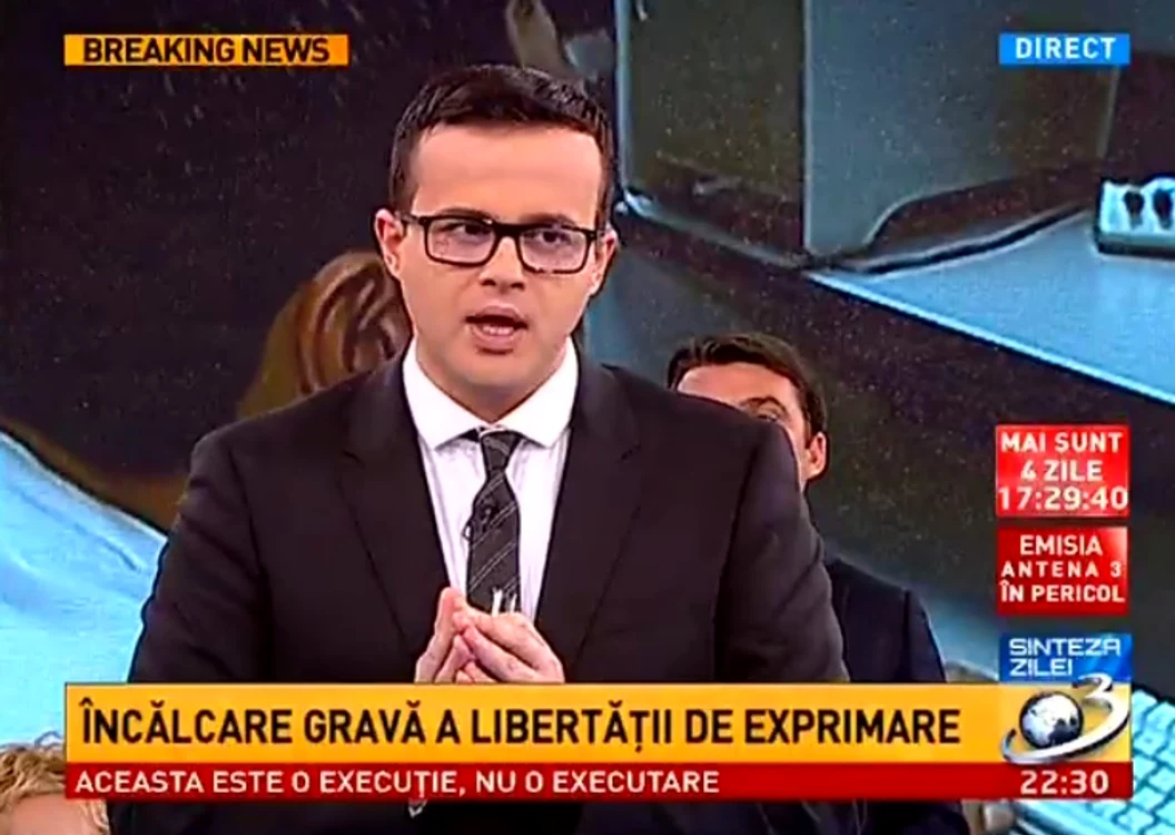
    Mihai Gâdea susţine că măsura evacuării Antenelor este un "abuz" al statuluicaptură Antena 3  