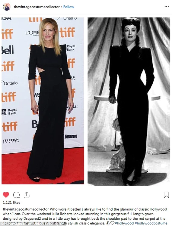 Julia Roberts şi Joan Crawford