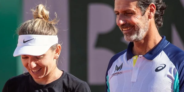 Simona Halep si Patrick Mouratoglou