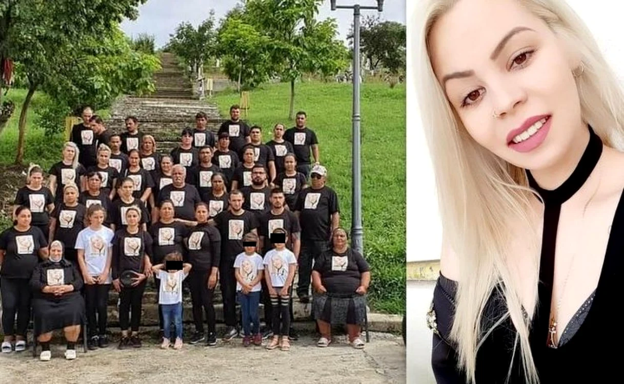 Apropiaţiei Georgianei, tânăra ucisă (dreapta).