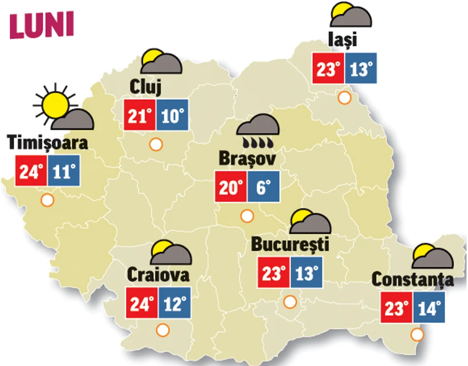 Prognoza meteo 22 iunie vremea începe să se încălzească