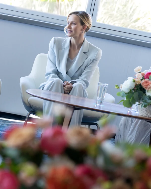 Prințesa Charlene în baby blue, Foto Palatul Prințului jpg