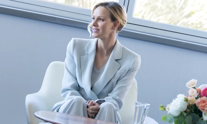 Prințesa Charlene în baby blue, Foto Palatul Prințului jpg
