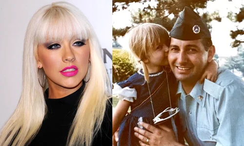Christina Aguilera și tatăl ei  sursa   Shutterstock, Twitter jpg