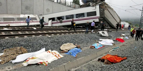 Tren deraiat în Spania FOTO Reuters