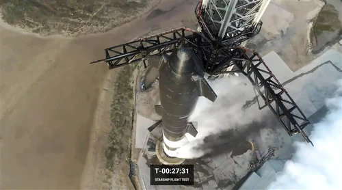 Zborul de testare si explozia navei Starship după lansarea de la baza SpaceX din Boca Chica Texas 20 aprilie 2023 FOTO EPA EFE SPACEX (1) jpg