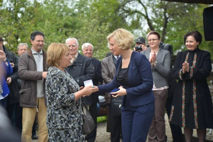 Gabriela Adameşteanu a fost răsplătită şi în Neamţ, pentru activitatea literară FOTO Centrul Saeculare