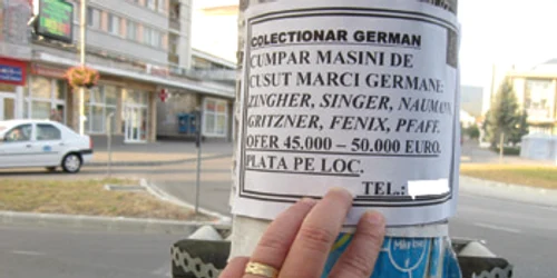 Hunedoara: Ţeapă la vedere cu maşina de cusut