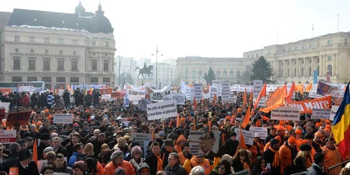 Miting PDL in Bucuresti - 8 februarie FOTO Mediafax