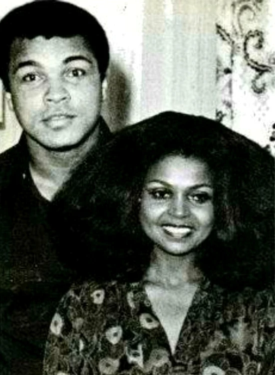 Muhammad Ali și Barbara Mensah, în tinerețe