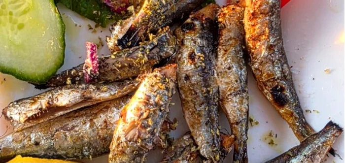 Sardinele din Grecia sunt delicioase foto: arhivă personală 