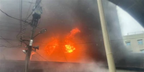 Un incendiu a izbucnit la un spital din Taiwan FOTO @nanana365media / X