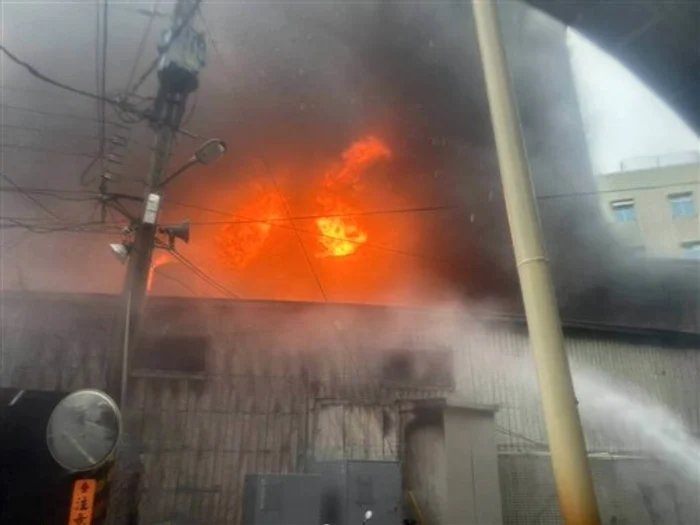 Un incendiu a izbucnit la un spital din Taiwan FOTO @nanana365media / X
