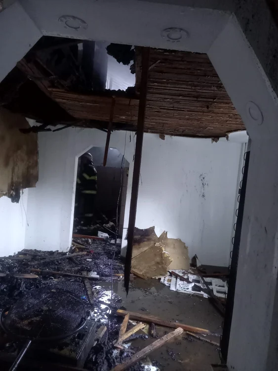 Incendiul a provocat pagube uriașe. SURSA ISU Buzău