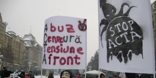 Protest anti ACTA la Timișoara