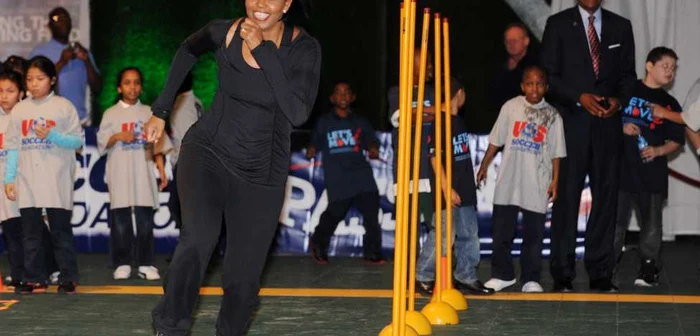 Michelle Obama se implică în promovarea soccerului în SUA