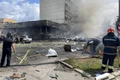 Atac rachete Vinita Ucraina 14 iulie 2022 razboi distrugeri incendiu pompieri FOTO EPA-EFE