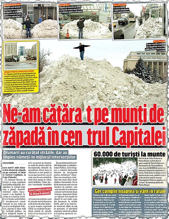 «Hotelurile» pentru zăpadă (Fotografii: Dorin Constanda)