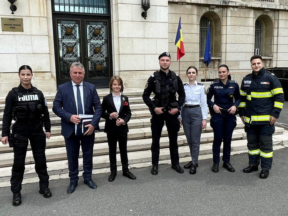 David Dobrincu în față Ministerului Afacerilor Interne