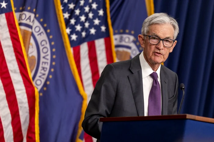 Seful Rezervei Federale Jerome Powell la o conferință de presă FOTO EPA-EFE
