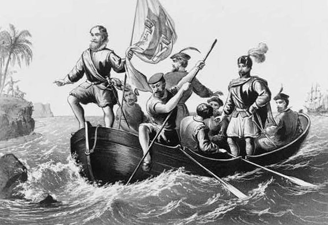 Columb ajunge în Insulele Caraibelor
