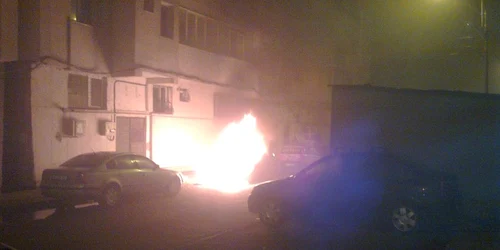 Incendiu masina Galati