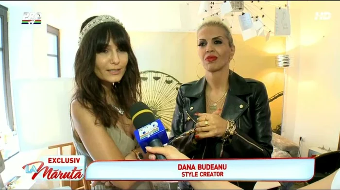 Dana Budeanu este bucuroasă că buna ei prietena se poate îmbrăca cu creaţiile ei