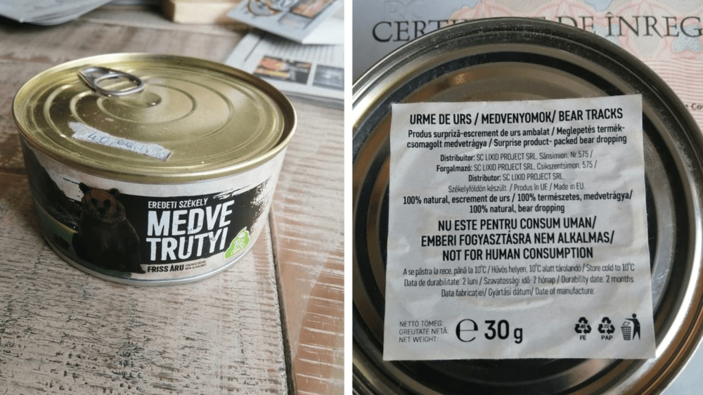 Excremente de urs la conservă, „autentic secuiești”, vândute în România. Șeful OPC: „Nu mi-a venit să cred”