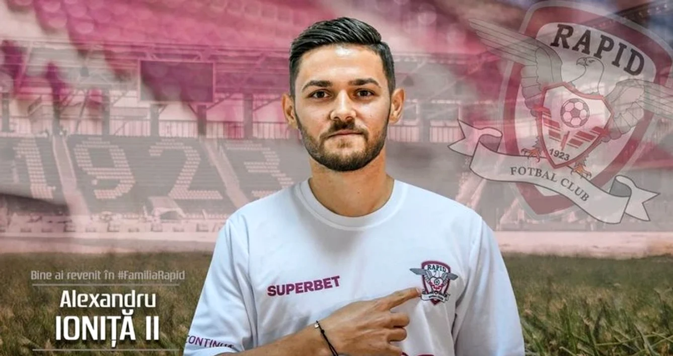 Alex Ioniță, unul dintre atuurile Rapidului în acest sezon. Foto Facebook Rapid