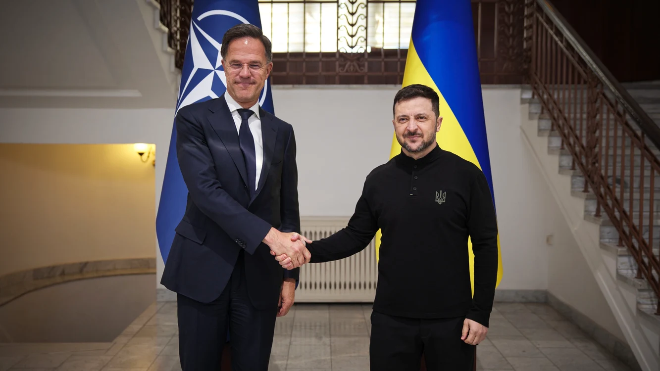 Rutte și Zelenski la Odesa, 15 aprilie 2025. FOTO: X / @ZelenskyyUa