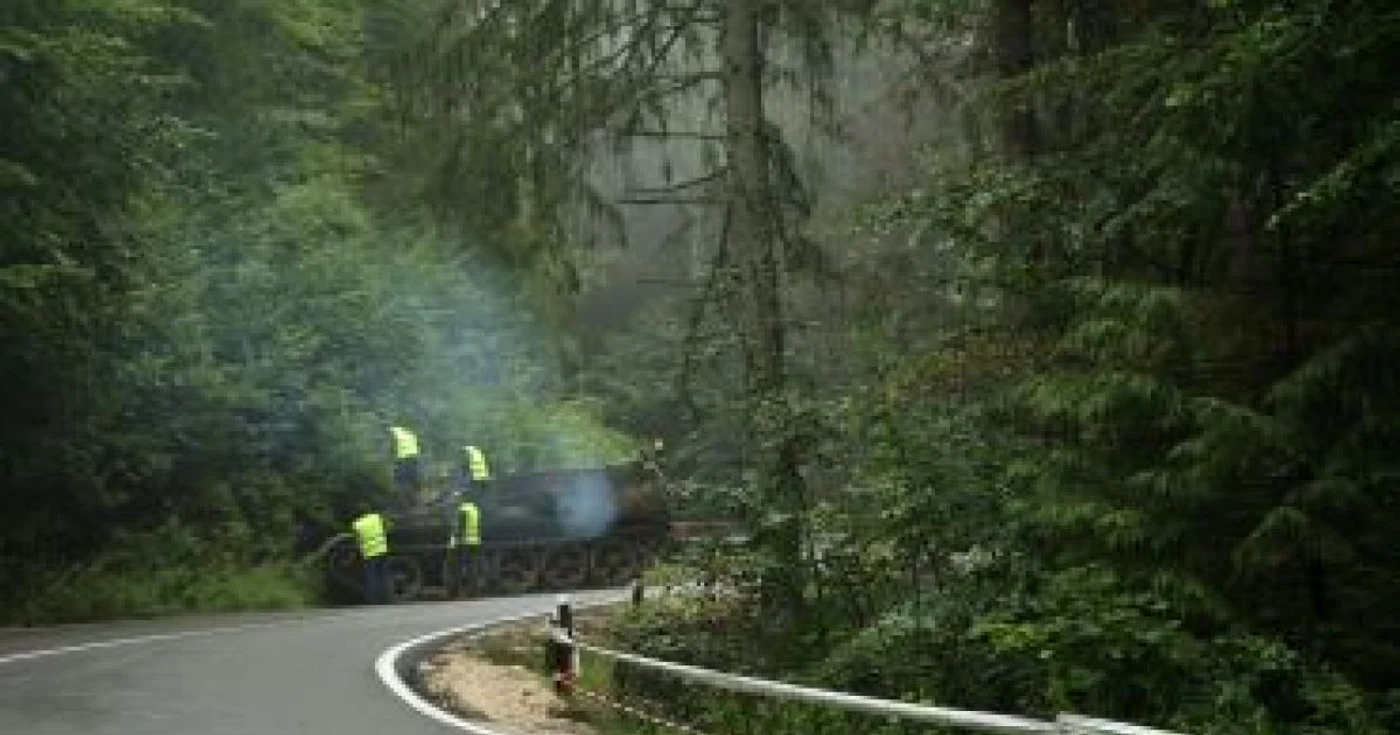 Braşov: Traficul pe DN1A este blocat până la noi ordine