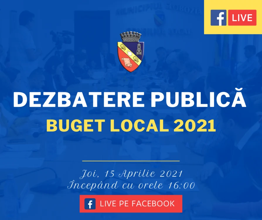 Bugetul local, în dezbatere publică FOTO Facebook/Municipiul Slobozia