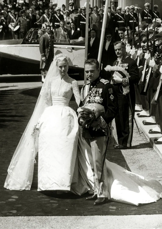 Grace Kelly, la nunta cu prințul Rainier de Monaco FOTO Getty Images