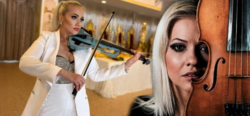 Monica Calofir, violonista care deține o vioară-bijuterie