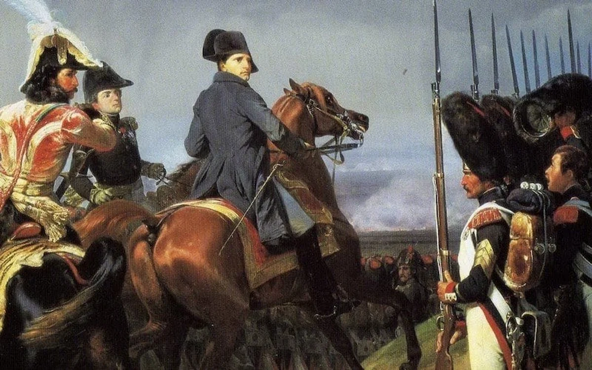 Pictură de epocă din timpul războaielor napoleoniene FOTO Arhivă