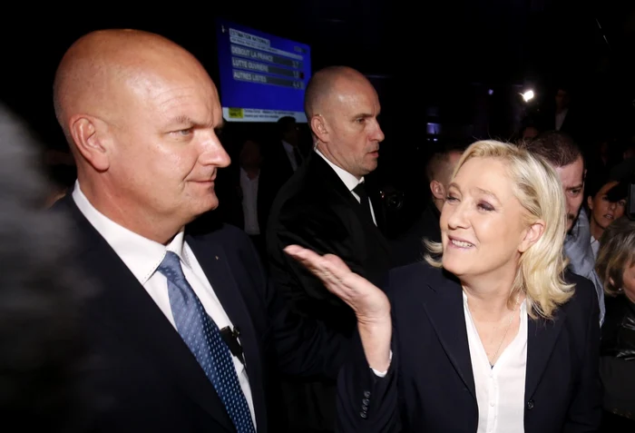 Thierry Légier (stânga) şi Marine Le Pen Foto: EPA